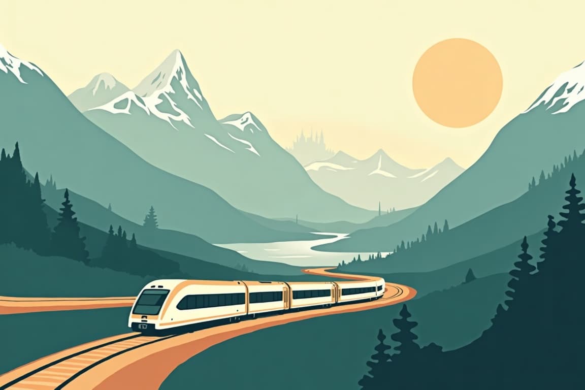 Illustration of Venice Simplon-Orient-Express: Paris - Venedig