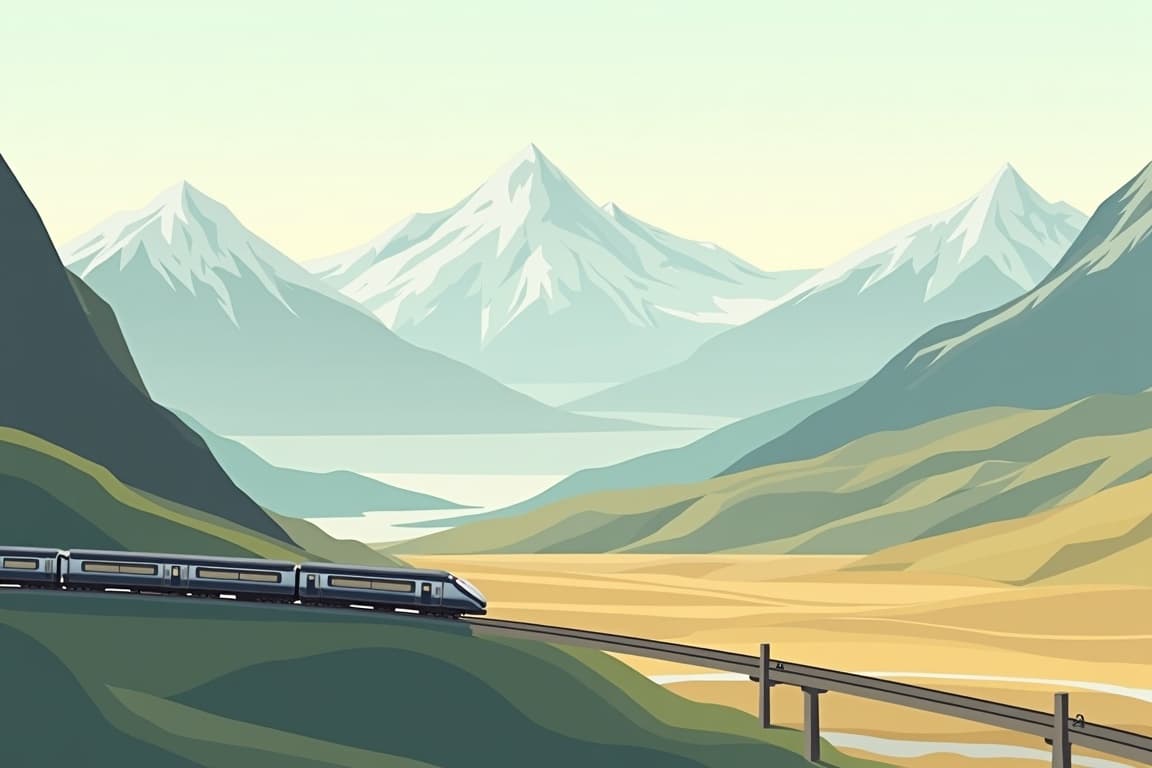 Illustration of Venice Simplon-Orient-Express - train only, Paris to Venice