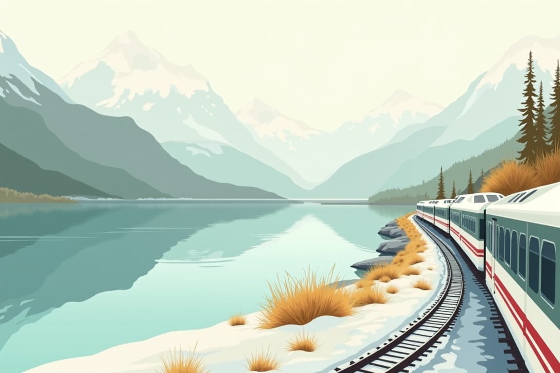 Illustration of Venice to London on the Venice Simplon Orient Express (outbound by First Class Rail)