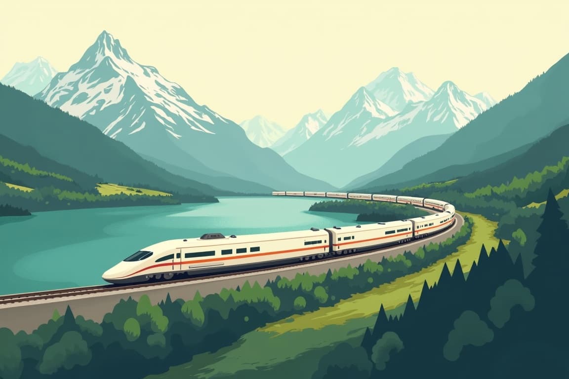 Illustration of Verona to London including the Venice Simplon Orient Express, Signature Journey (2027 Departures)